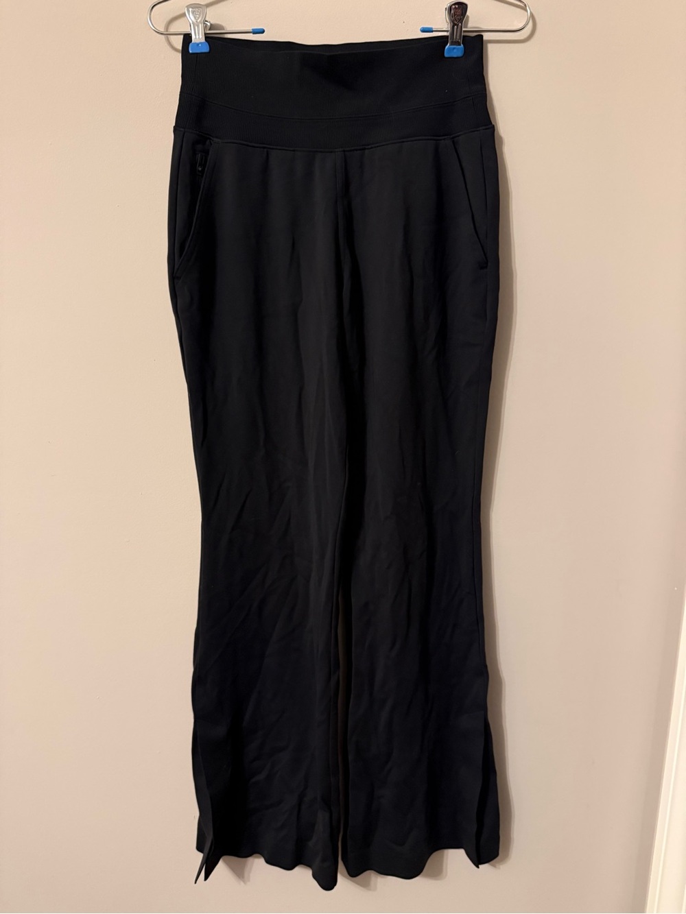 Athleta Black Wide Leg Pant with Side Slit